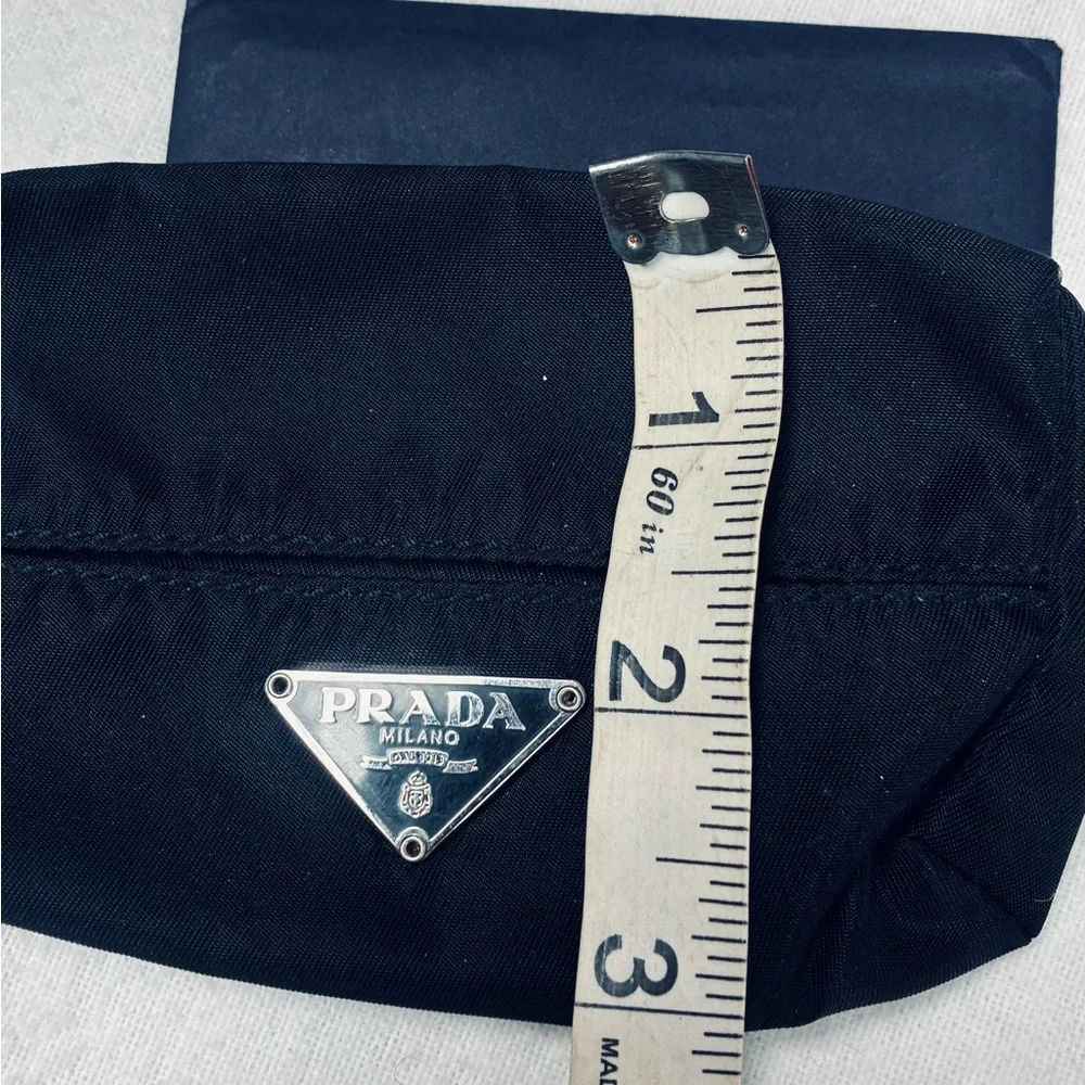 Authentic Prada 3pc Vintage Vela Pouch Set w Cards and Dustbag - Picture 10 of 15